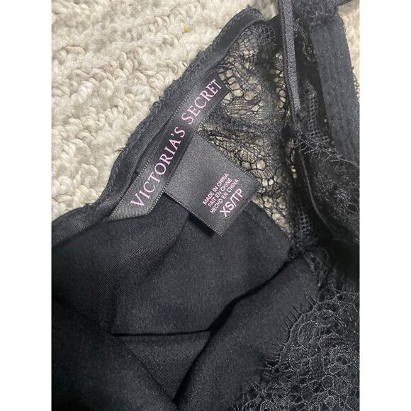 Victoria’s Secret babydoll chemise women’s size XS black lace romantic - Picture 3 of 3